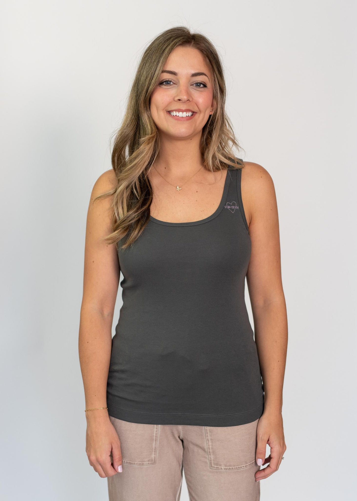 Barefoot Dreams Gray Soft Tank