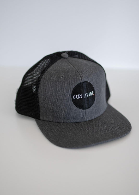 Black Snapback Trucker Hat