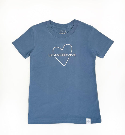 Youth Steel Blue Tshirt