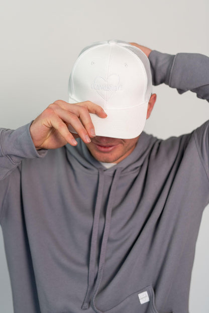 White Snapback Trucker Hat